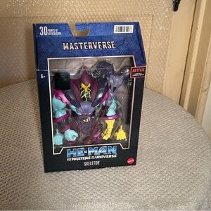 Mattel He-Man Skeletor Action Figure with Purple and Yellow Accents